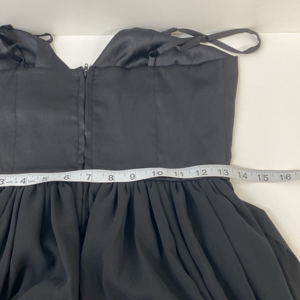 Modcloth Evening Gown Maxi Spaghetti Strap  Bridesmaids Black Tie Women's - Picture 13 of 14